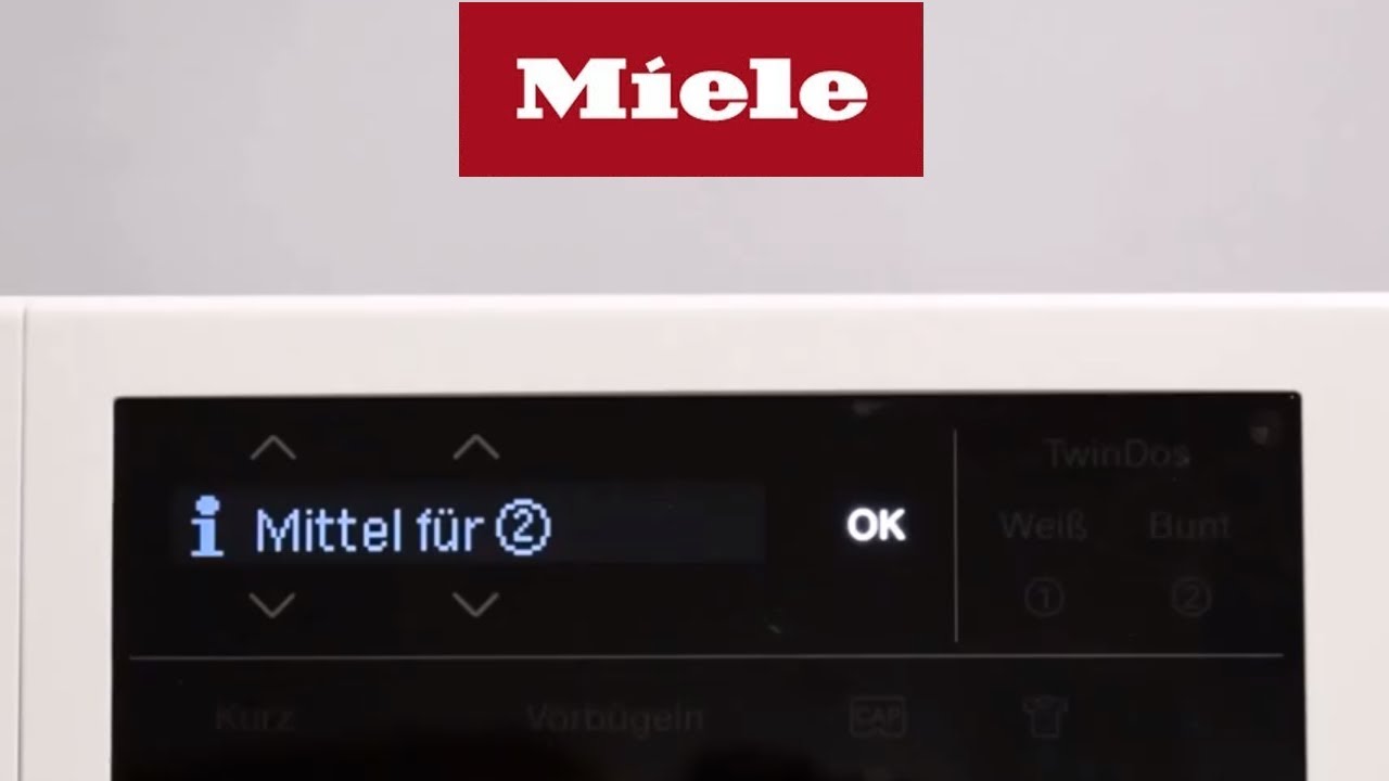 INSTALLATION DER MIELE WASCHMASCHINE W1