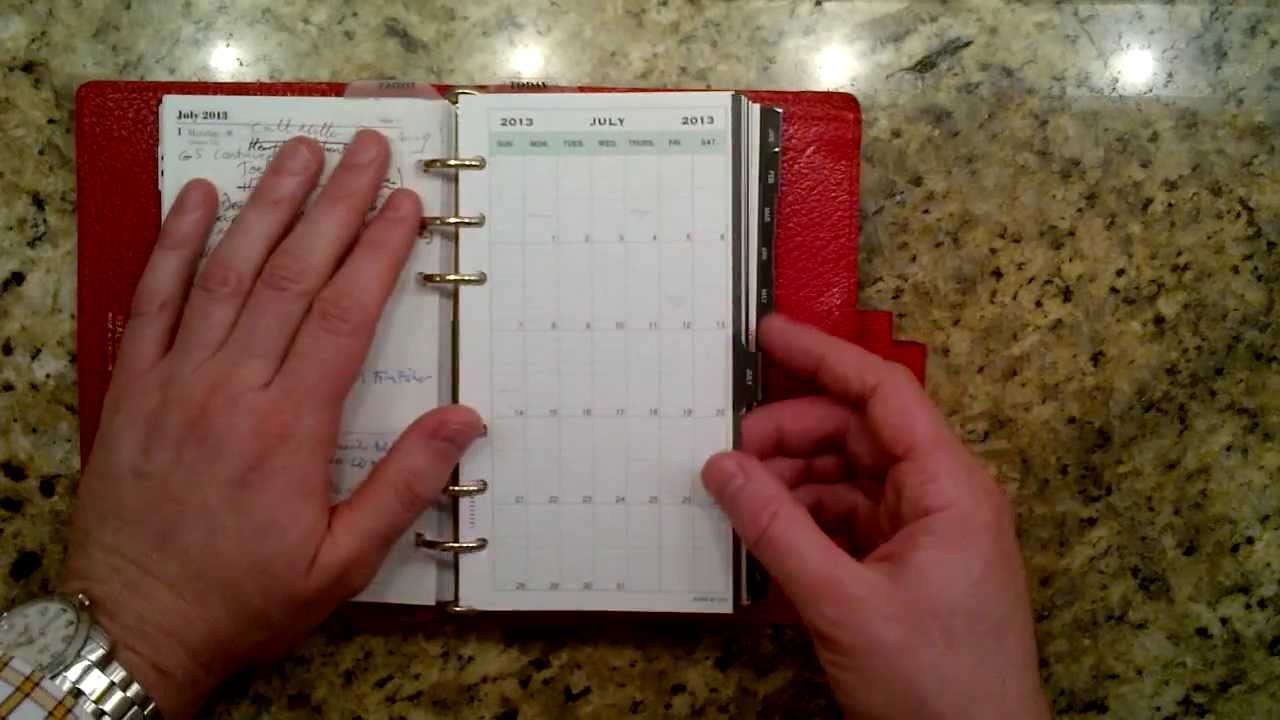 My 2014 Filofax setup in the Winchester