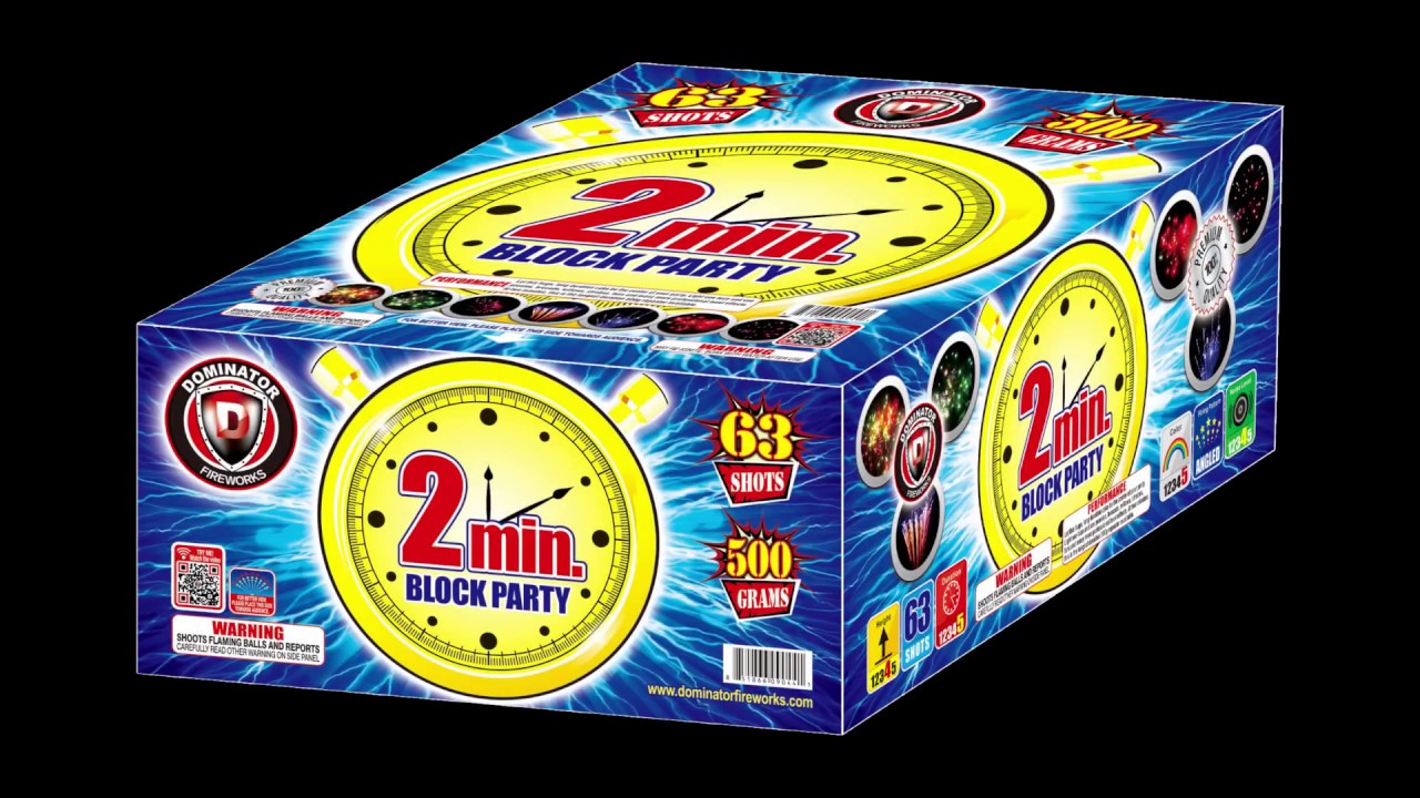 DM5414 2 Min Block Party 500G Cake By Dominator Fireworks