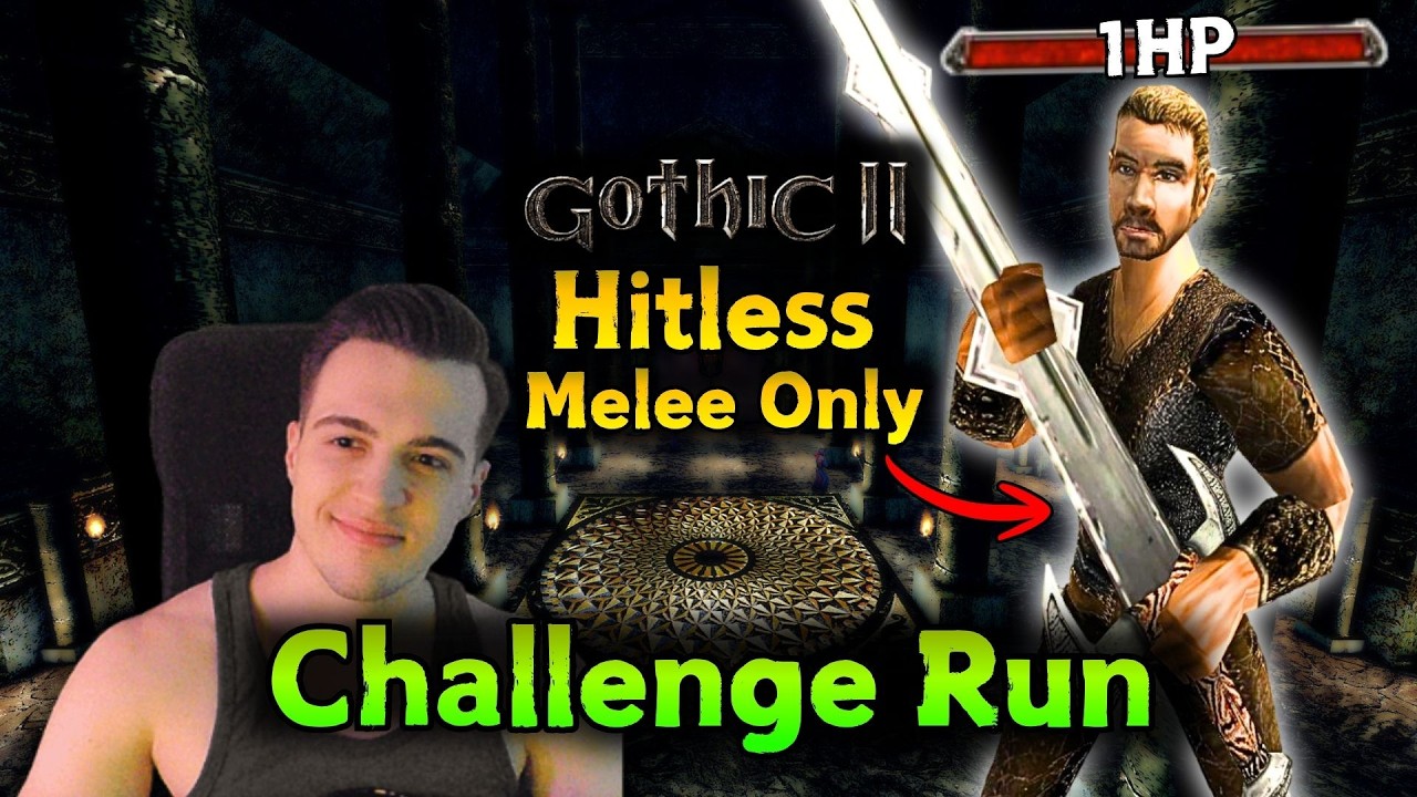 Gothic 2 BEZ OBRAŻEŃ | TYLKO MIECZ | Challenge Run 🔴 Bieg Testowy