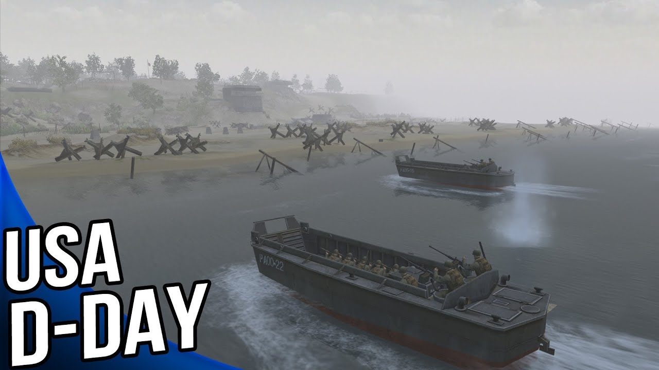 Men of War Assault Squad 2 - USA Omaha Beach D Day Gameplay