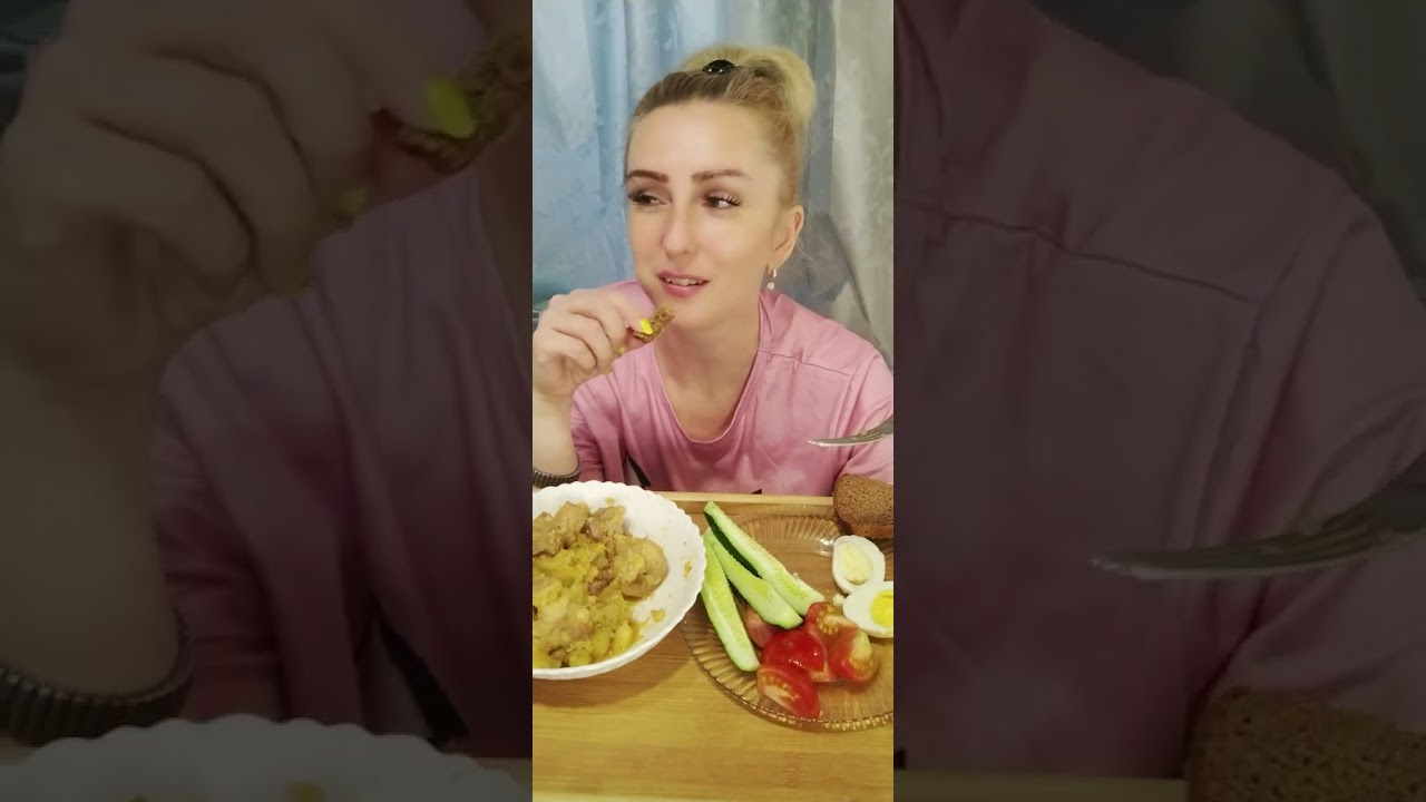 Мукбанг жаркое и ЛИМОНАД 🍋