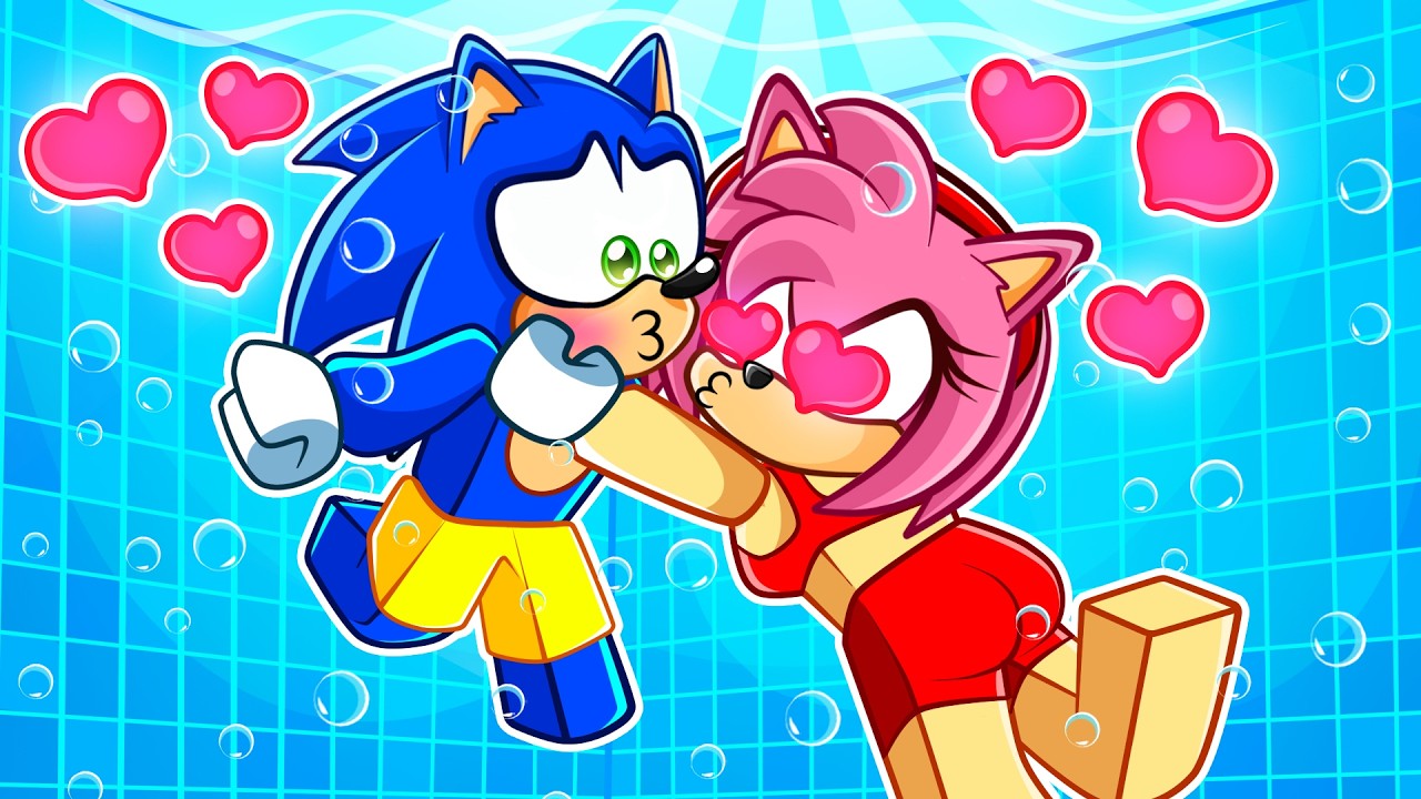 Beijei minha CRUSH na FESTA da PISCINA no Roblox!