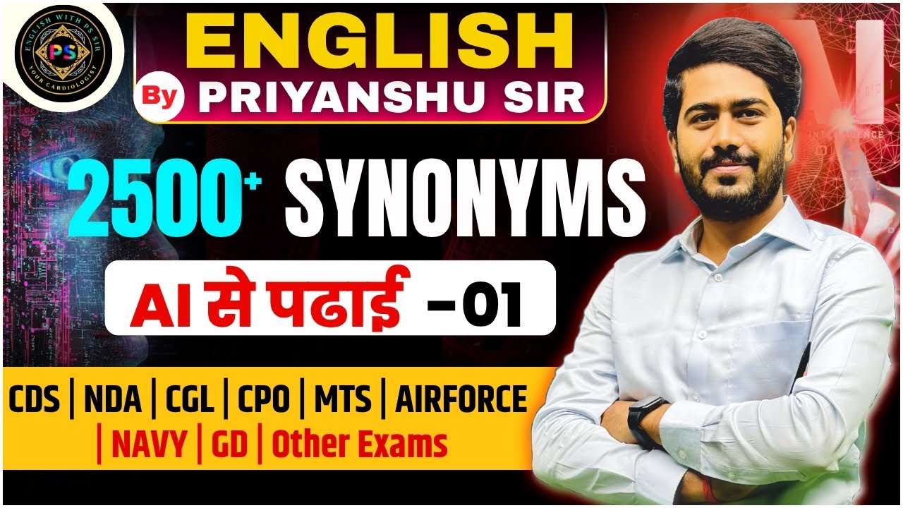 Vijayi Bhava Synonyms 2500+ | SSC CGL 2025 | CHSL |MTS  | #ssc #cgl #english #englishgrammar #pssir
