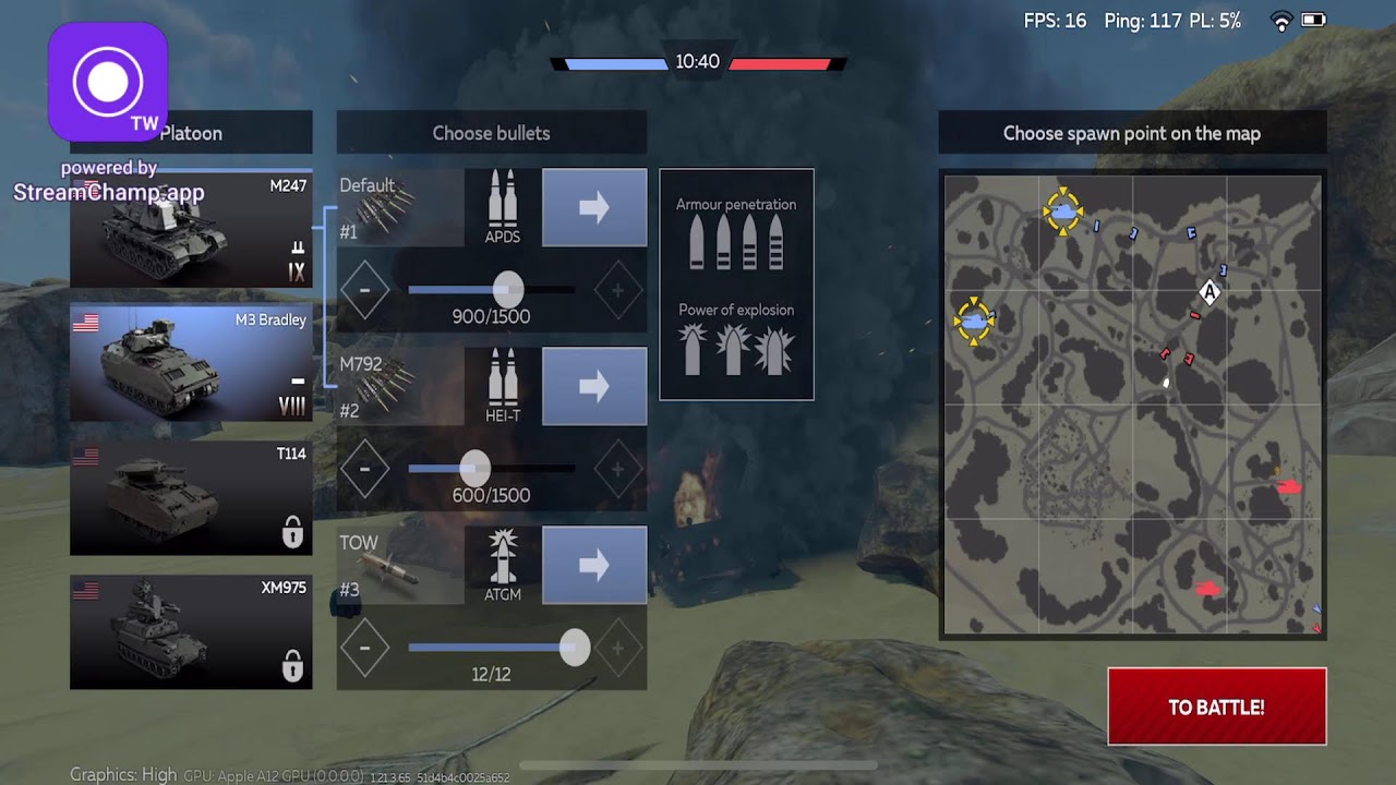 War Tanks Broadcast powered by StreamChamp