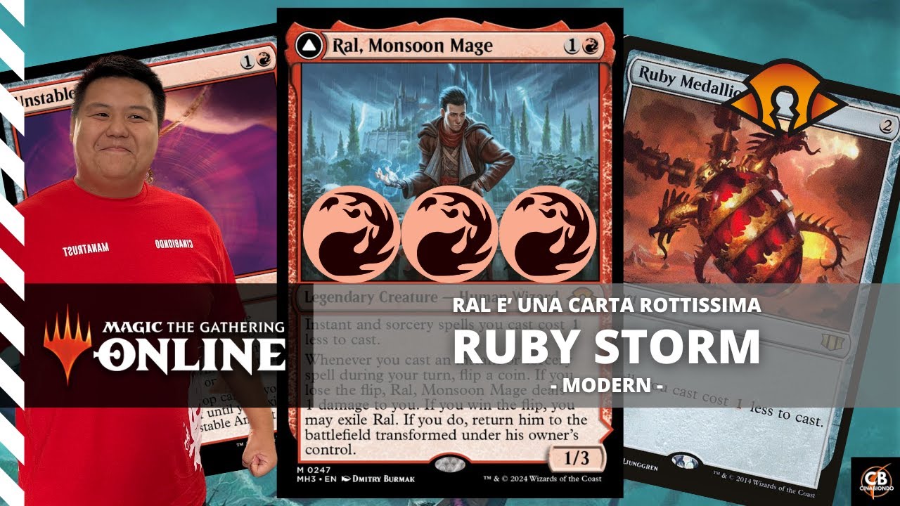 MODERN | RUBY STORM | RAL CARTA ROTTA | DECKTECH + GAMEPLAY [MTGO ITA]