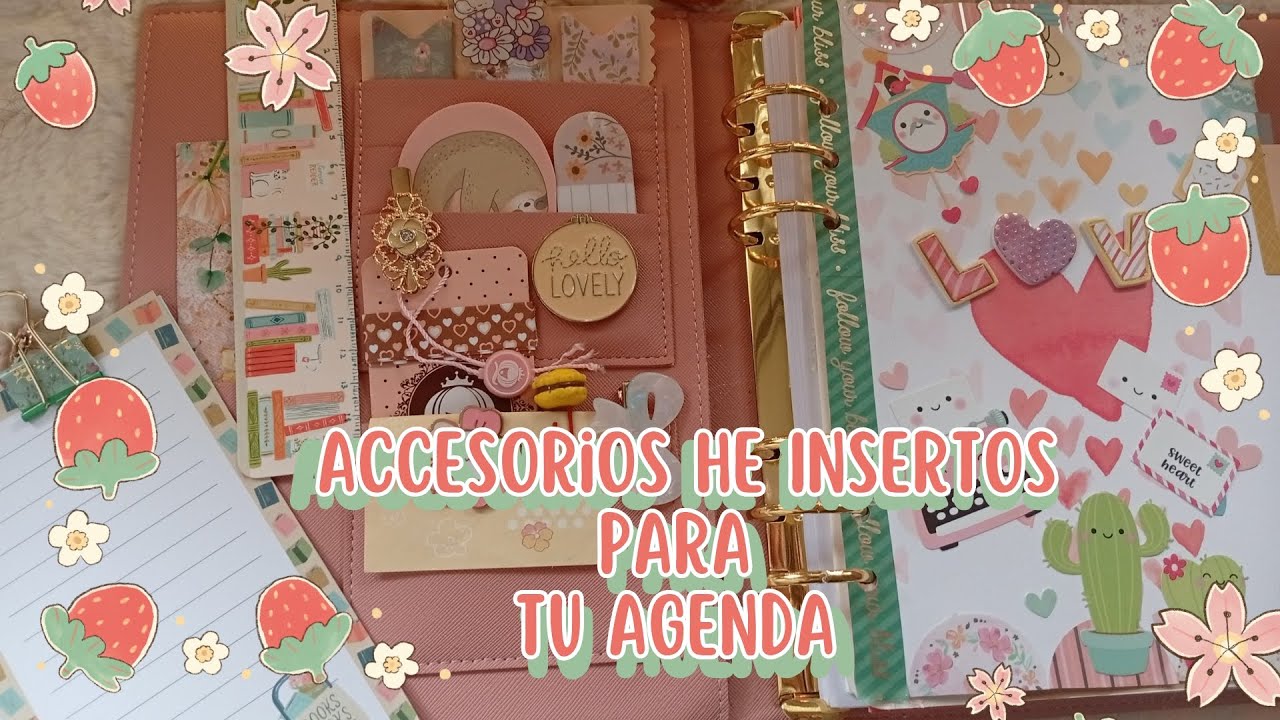 DIY ACCESORIOS INSERTOS  para tu AGENDA  #diy ideasfaciles #plannersetup