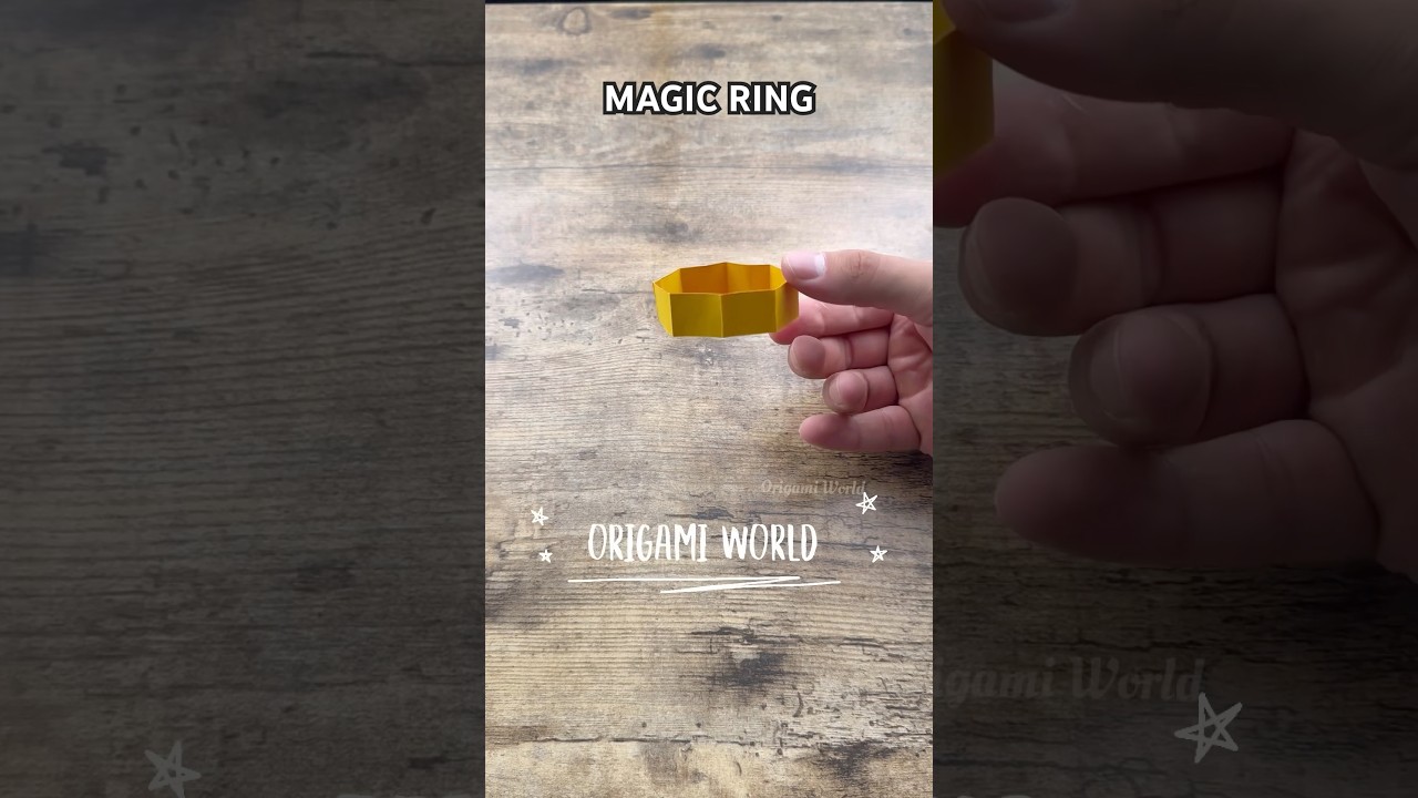 EASY ORIGAMI MAGIC RING PAPER CRAFT TUTORIAL | HOW TO MAKE MAGIC TRICK ORIGAMI | DIY MAGIC RING ART