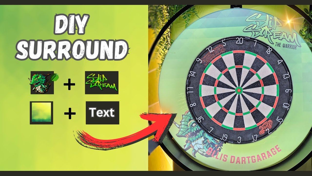 DIY Dartboard Surround mit allem Pi-pa-po! So easy geht´s