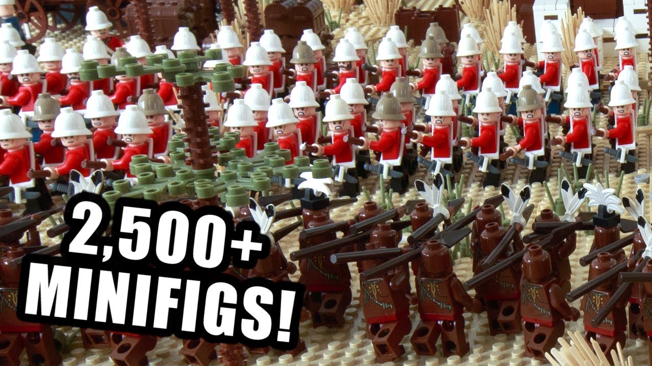 Огромная LEGO-битва при Исандлване 1879 года (англо-зулусская война)