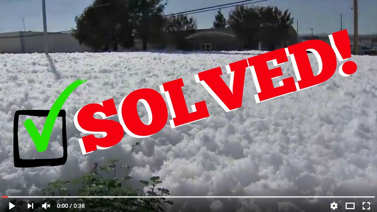 MYSTERIOUS FOAM BLOB SPILLS INTO SANTA CLARA STREET
