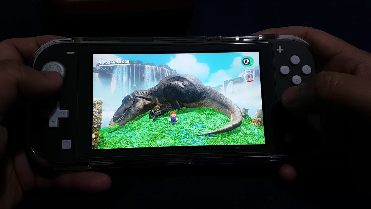 Super Mario Odyssey on Nintendo Switch Lite Part 2 || T-Rex