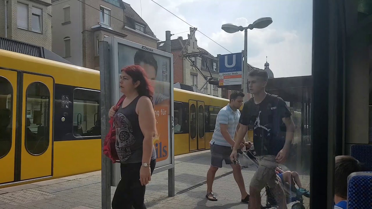 Stuttgart Stadtbahn- Linie U19 Neugereut- NeckarPark (Stadion)