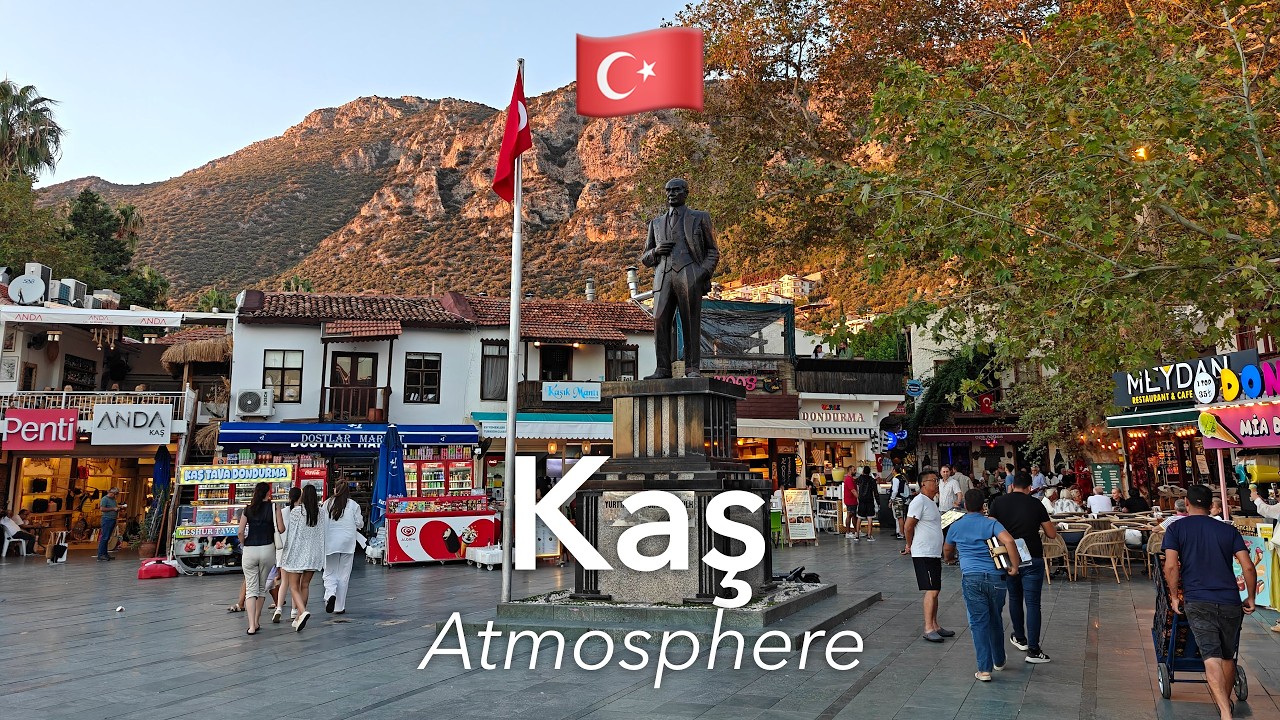 🇹🇷 Прогулка по Кашу в 4K: День, Вечер и Полуостров | Турция