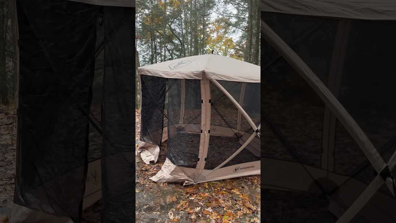 G5 gazebo keeping us dry in the rain 🌧️⛺️ #overlanding #outdoorcamping | Link in description