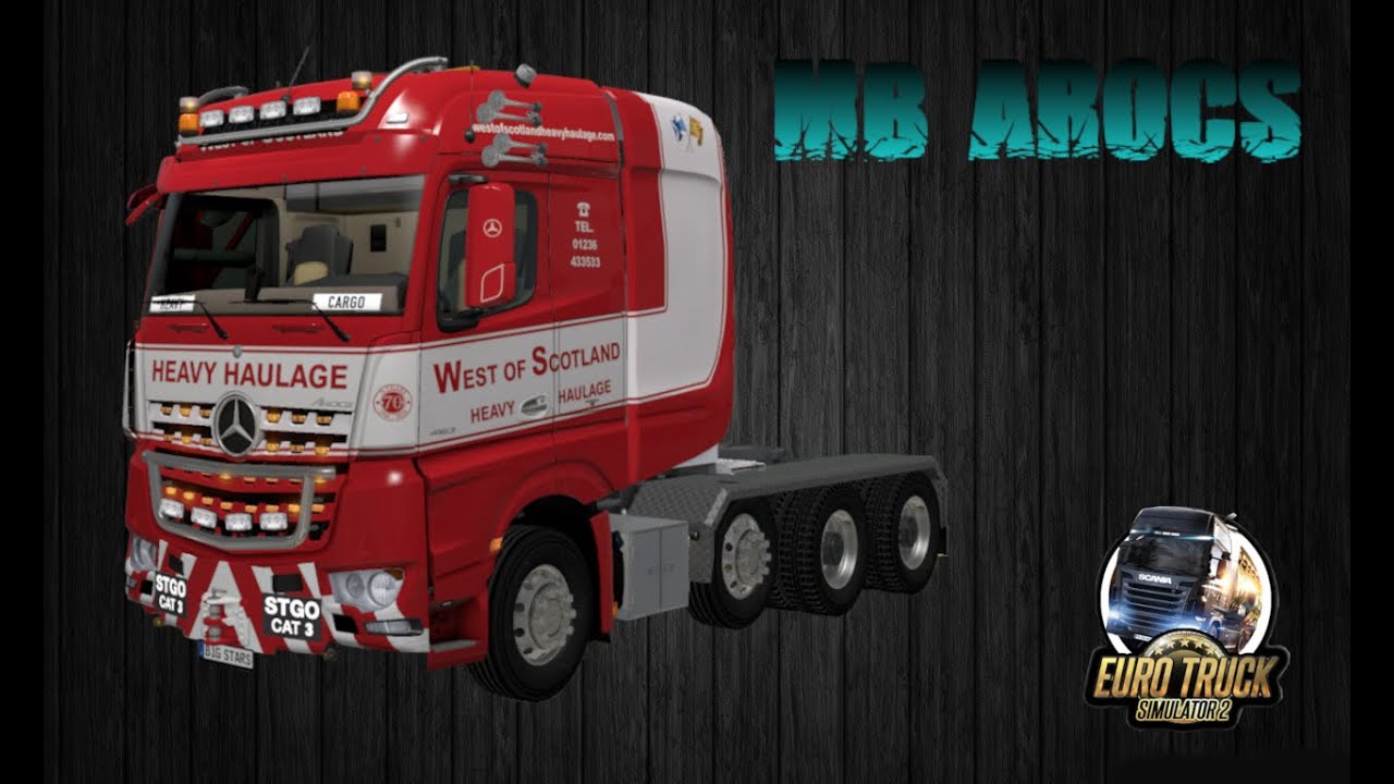 Euro Truck SImulator 2:  Big Stars Actros/Arocs SLT V.1.6.6 Para V.1.41.X By: WrittenExample