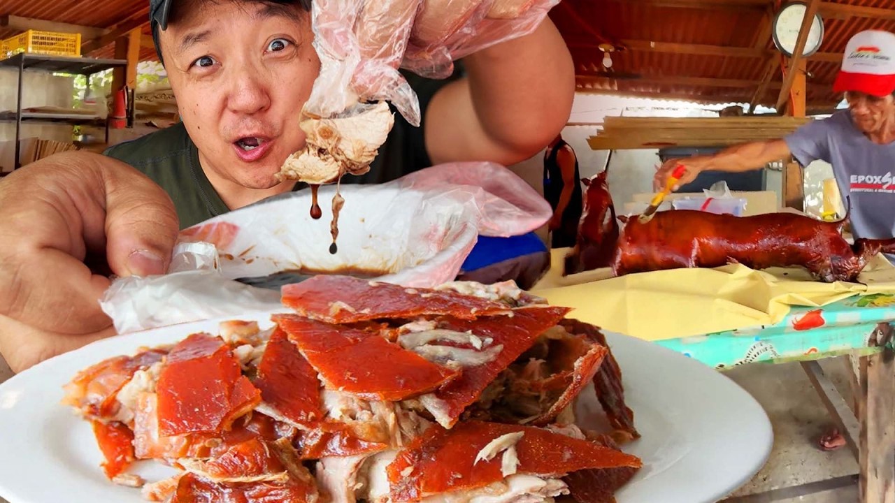 The GREATEST Lechon (Roast Pig) STREET FOOD Market in the Philippines!