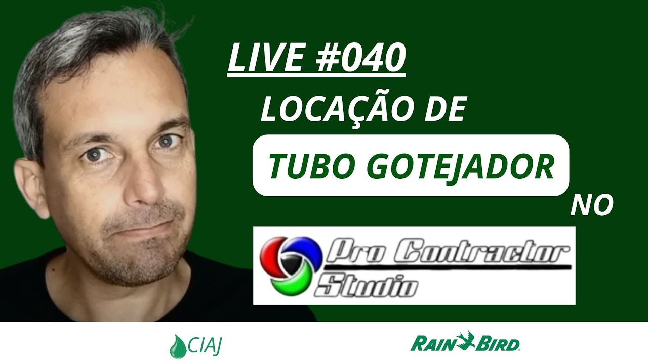 Live # 040 - Locação de tubo gotejador no PCS