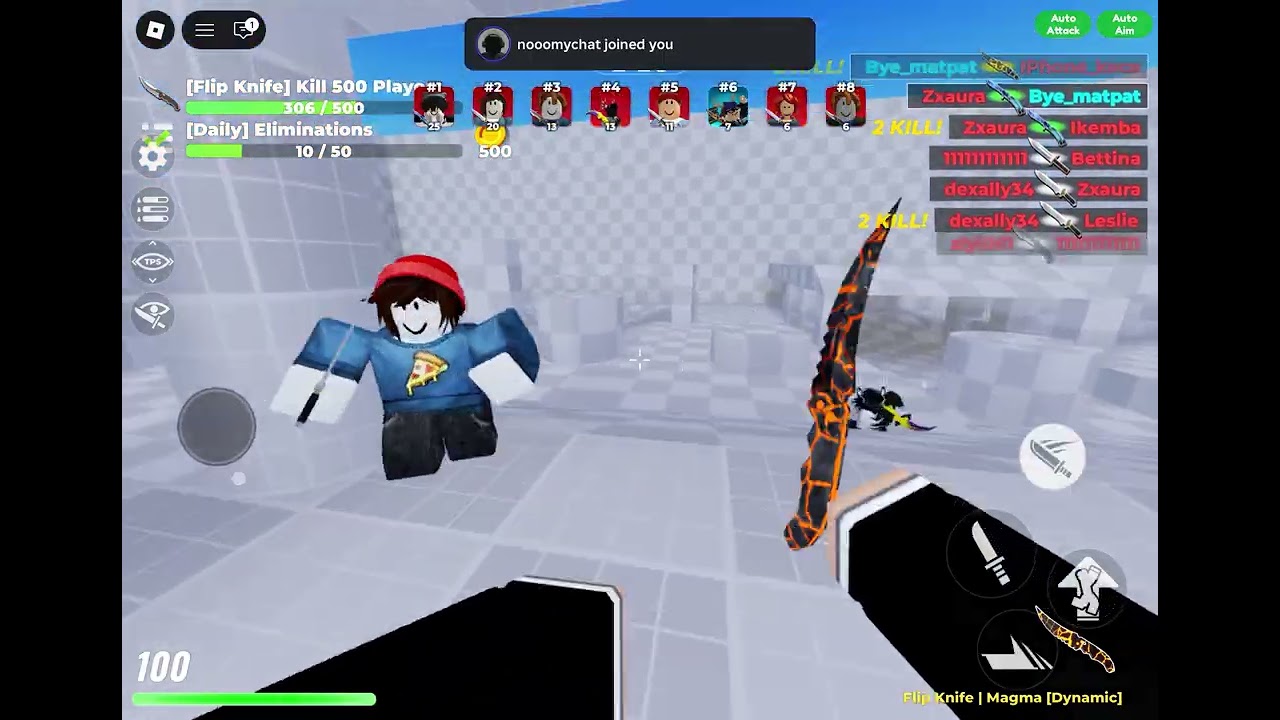 Knife arena gameplay
