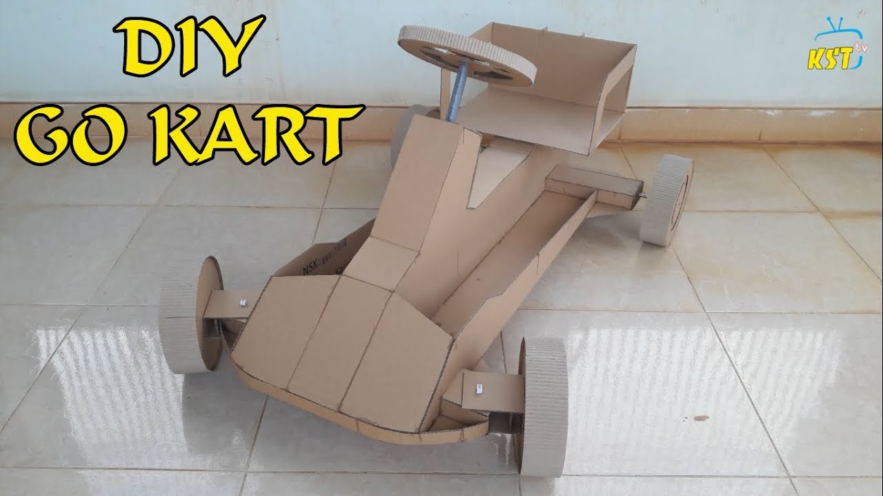 How to Make a BIG Go Kart from Cardboard  for 500 hours