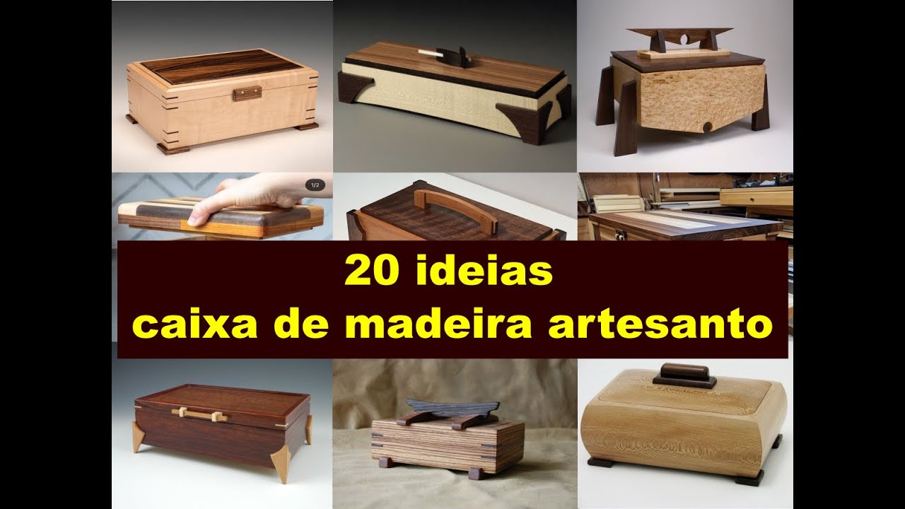 📌 MODELOS DE CAIXA DE MADEIRA ARTESANATO #woodworking  &ndash; 20 Ideias Incr&iacute;veis #artesanato #diy