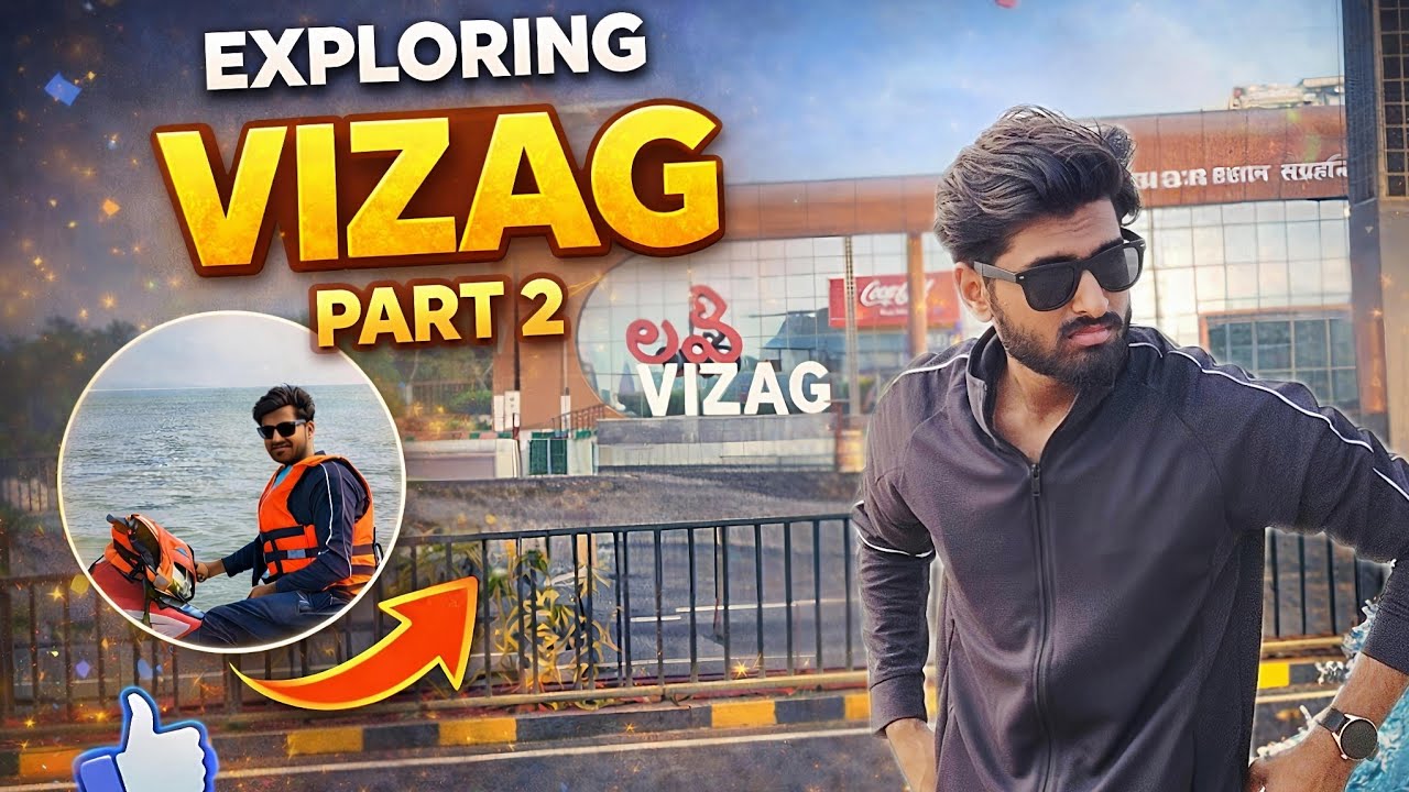 😯VizagAdventure Continues!Blueflag⛱️ Revealed 😱Part-2@ipuneetofficial#travel#youtube#vlogger#viral