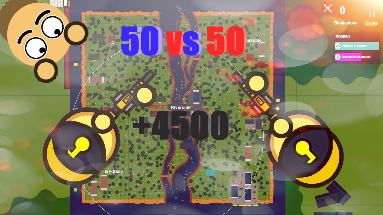 +4500 DAMAGES GAMES | 50vs50 | SURVIV.IO | COMPILATION !!