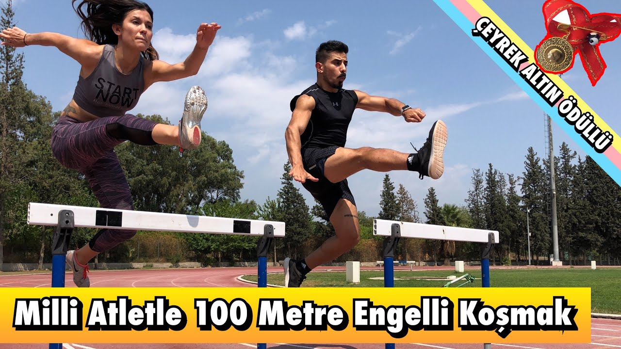 TÜRKİYE REKORTMENİYLE 100 METRE ENGELLİ YARIŞTIM