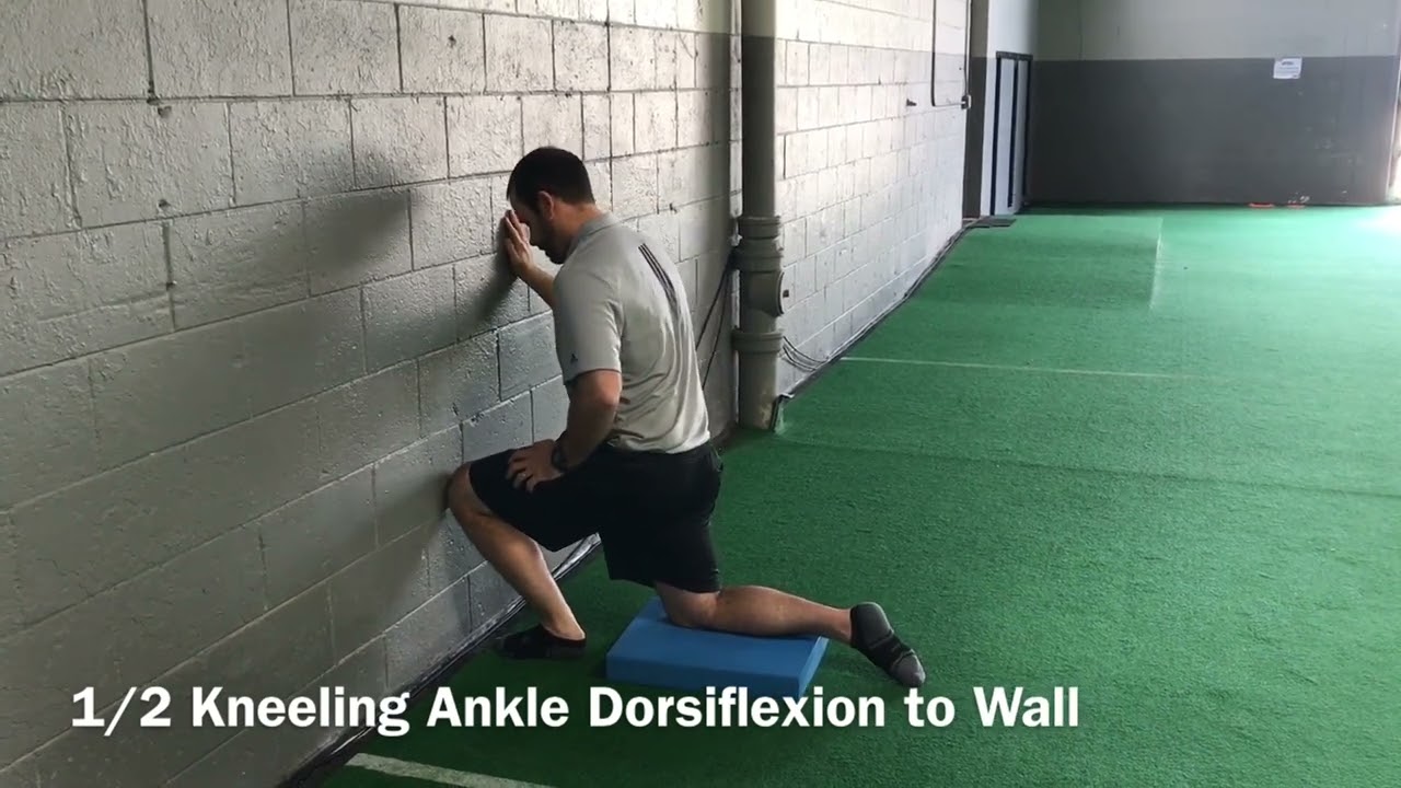 1/2 Kneeling Ankle Dorsiflexion to Wall