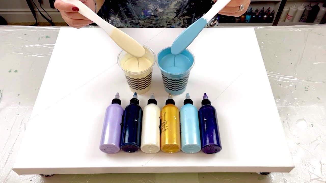 # 522 - DOUBLE Split Base Blow Out! 😲 Don’t miss this! - Acrylic Pouring