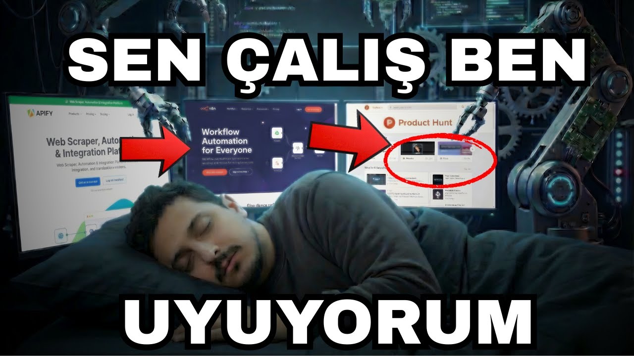 n8n Yerime Scraping Yapıp Gündemi Takip Ediyor | ProductHunt Otomasyonu + Apify + n8n