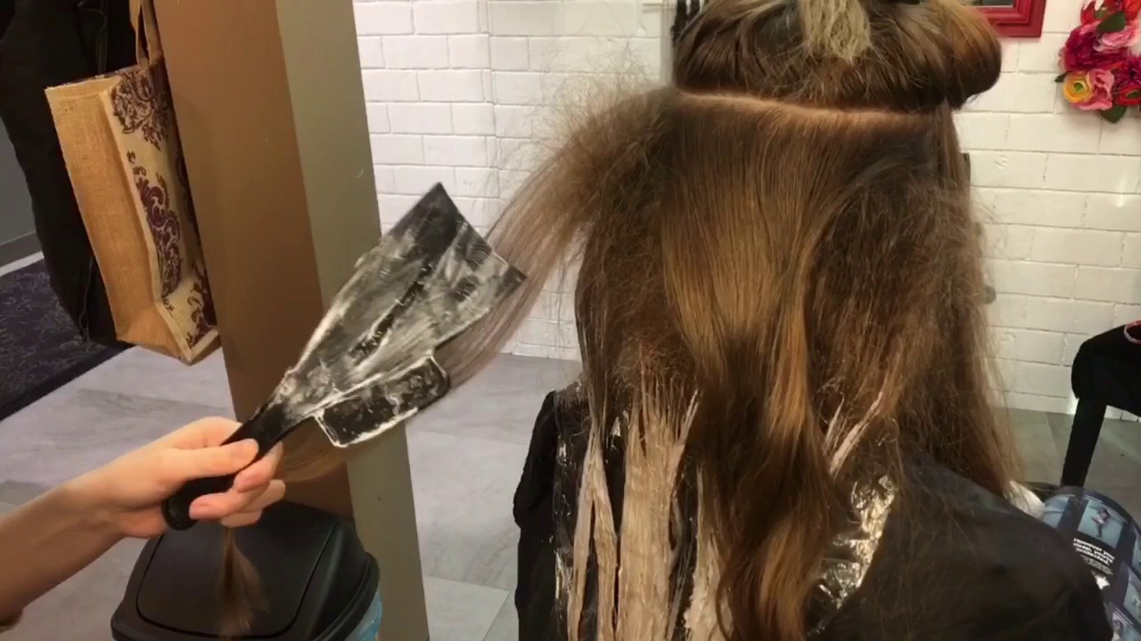 Мелирование с начёсом назад, часть 3 || Урок по причёскам