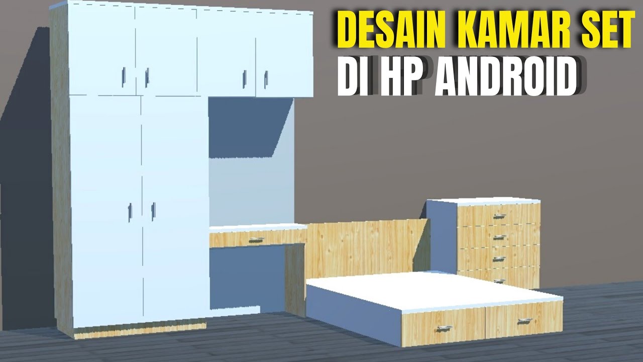 MEMBUAT DESAIN KAMAR SET DI HP || Waw !! Hanya butuh waktu 24 menit