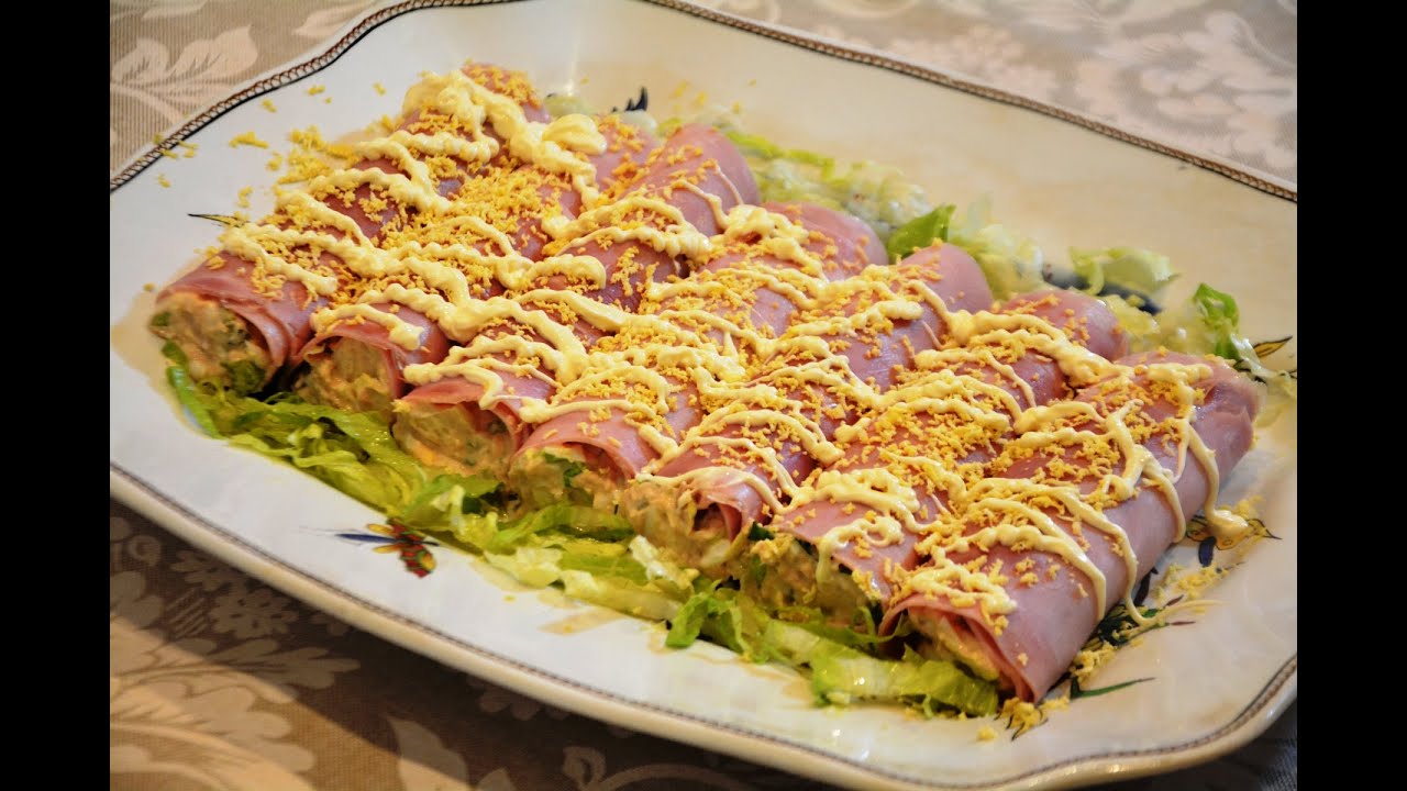 Canelones fríos de jamón. ¡Tan fresquitos y apetecibles! Los tuppers de mamá.