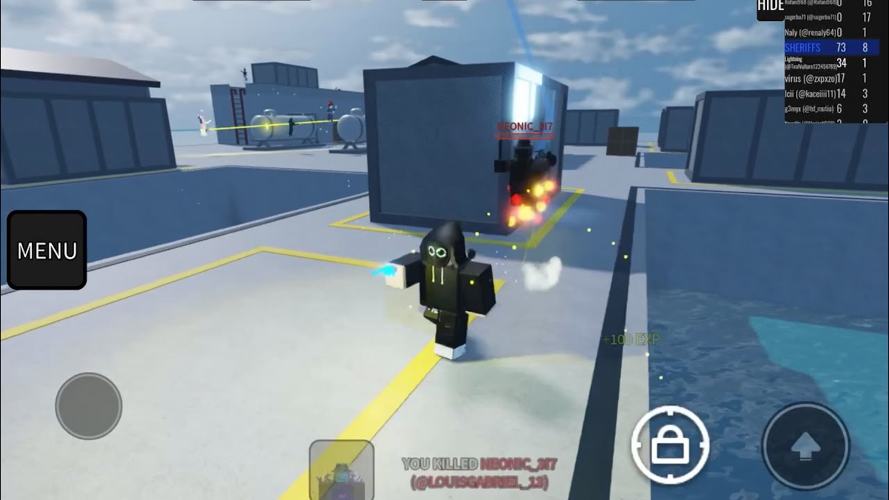 Roblox Murderers Vs Sheriffs | 79 Kills In Harbor | Sheriff
