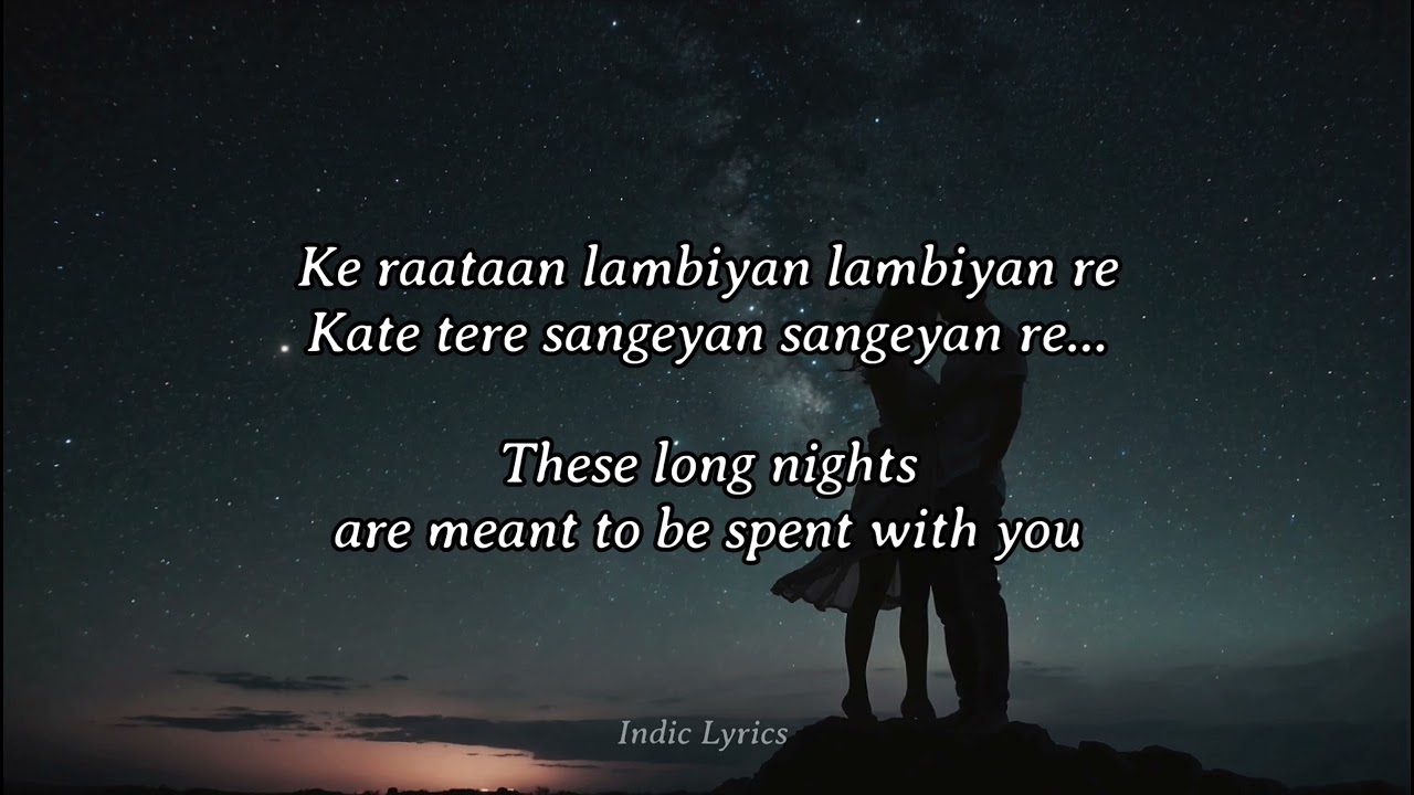 Raataan Lambiyan [Lyrics with English translation] | Shershaah | Jubin Nautiyal | Asees Kaur