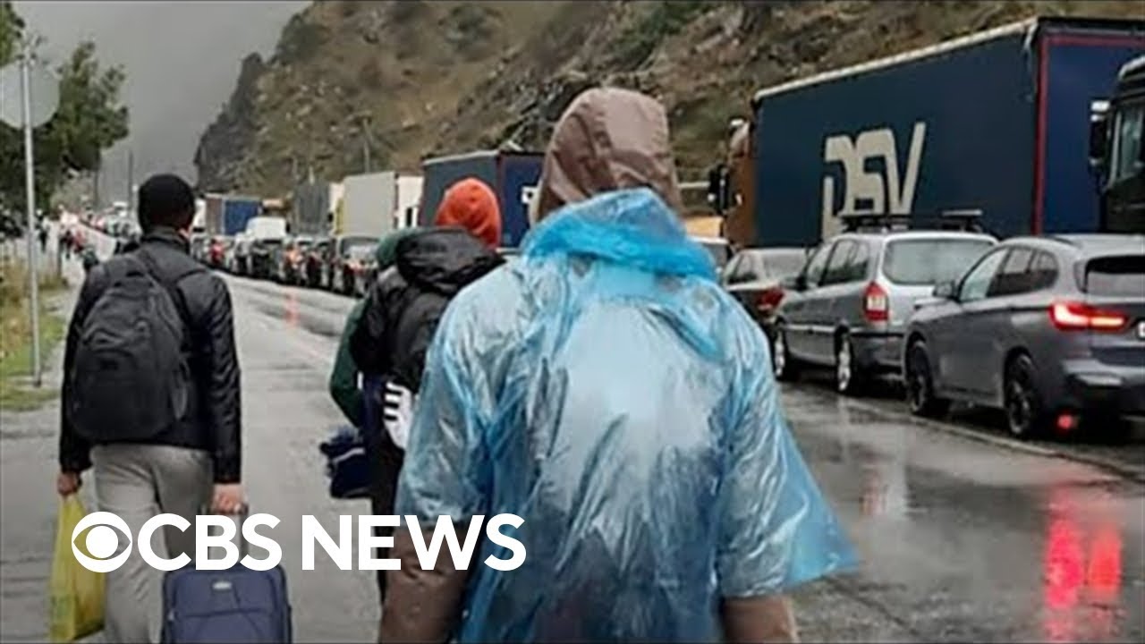 Thousands of Russians flee country after Putin's military mobilization order