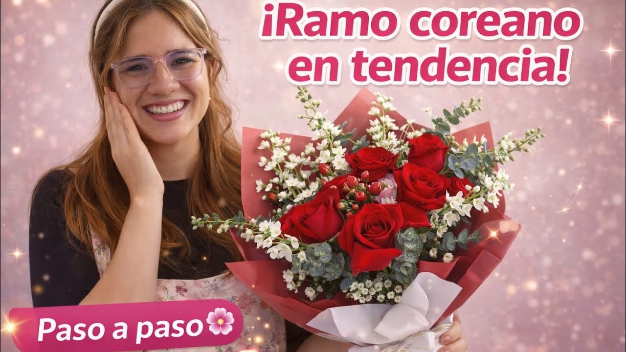 🌷Tendencia 2026: Ramo floral tipo coreano 🌸 El estilo más elegante del momento