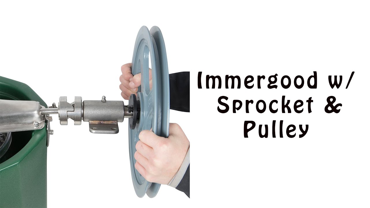 Drive Your Hand Crank Ice Cream Maker with a Pulley