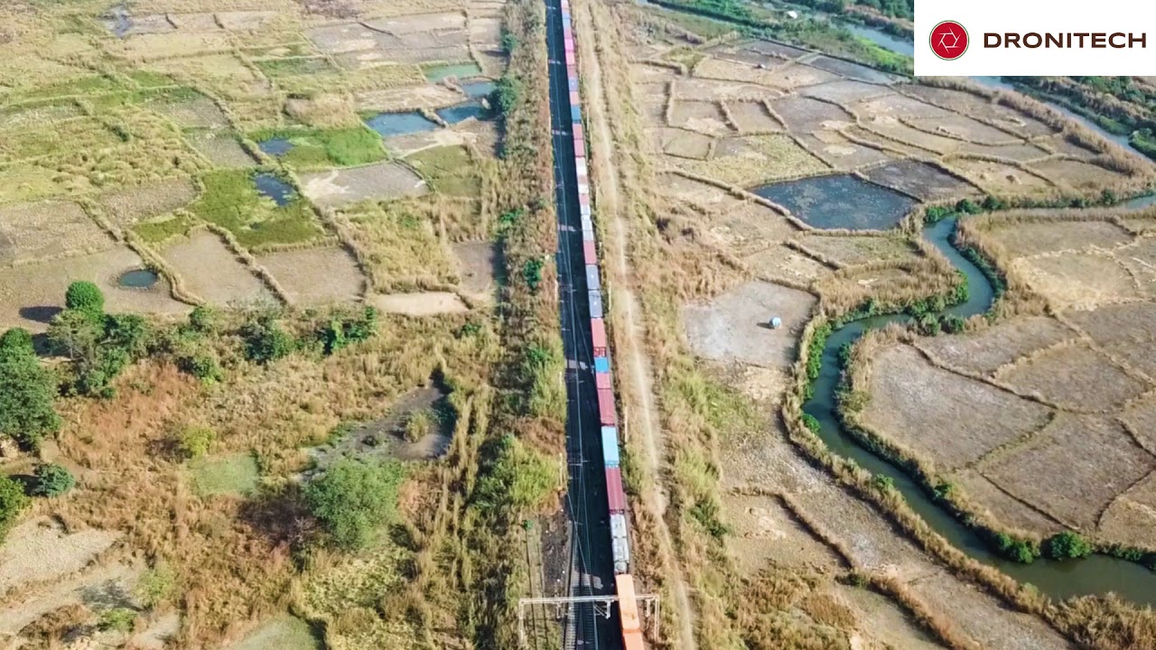 Drone Survey for Indian Railway Over-Bridge Construction Project | Dronitech