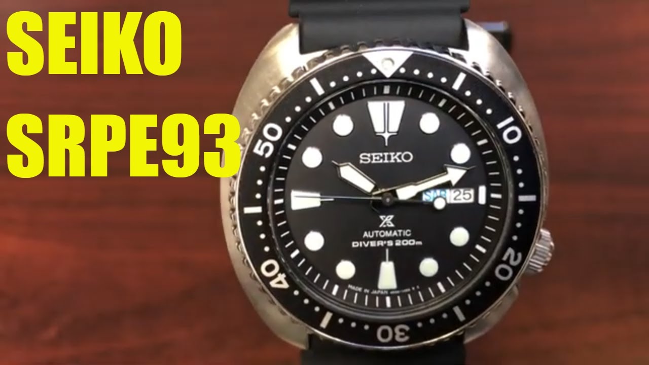 Seiko Prospex Turtle Automatic Diver's Watch SRPE93K1 SRPE93