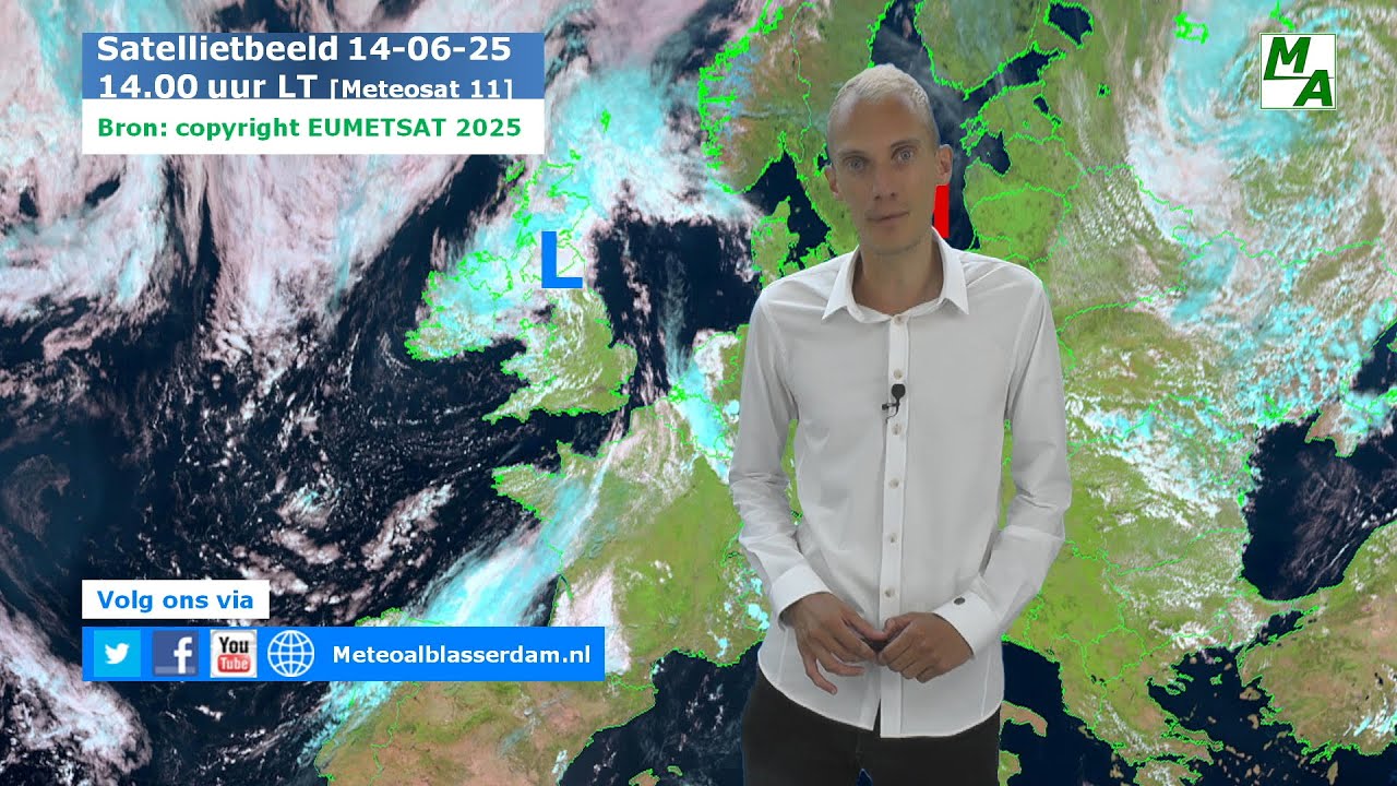 Weerbericht: buien maken einde aan tropische warmte, vanaf zondag lagere temperaturen