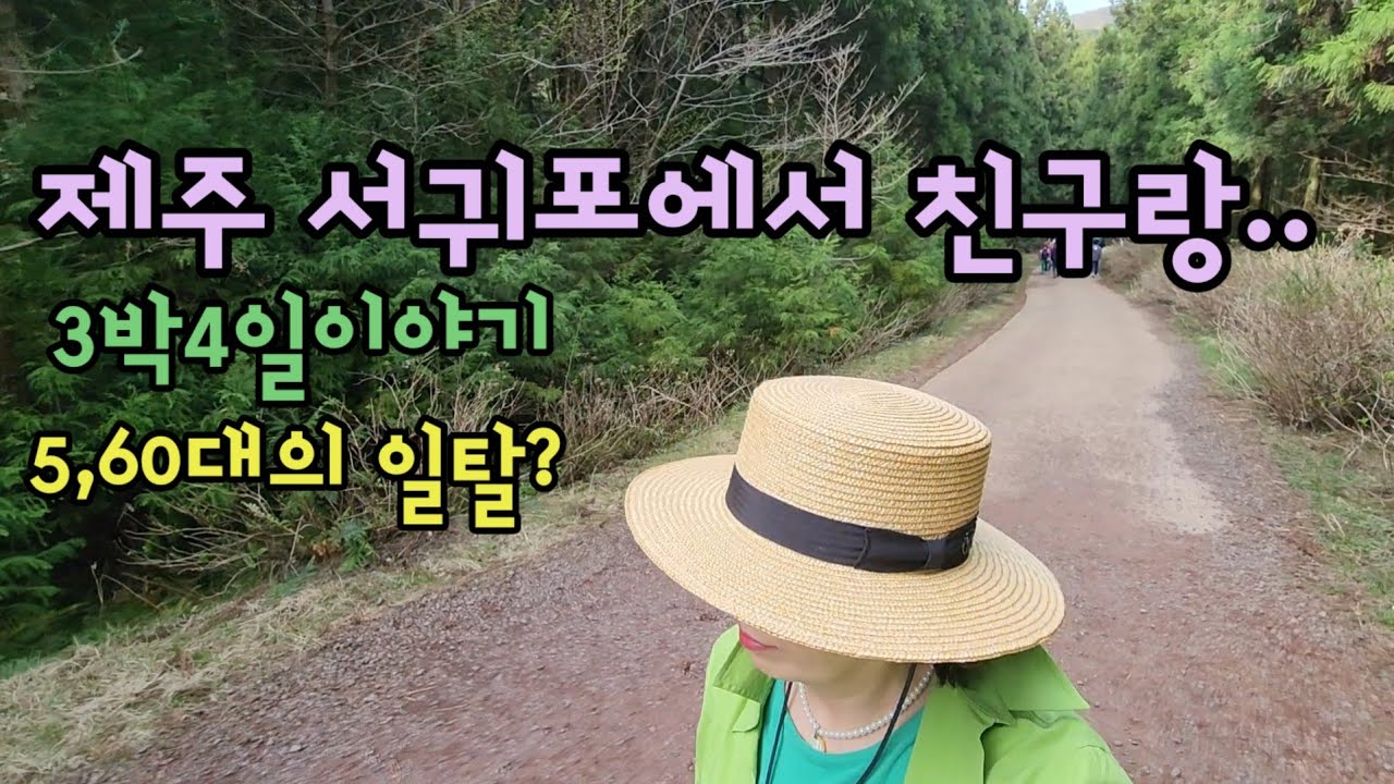 [69]오랜 친구랑 급떠난 제주이야기 : 사려니숲/서귀포아침산책/ 60대유투버토끼여사