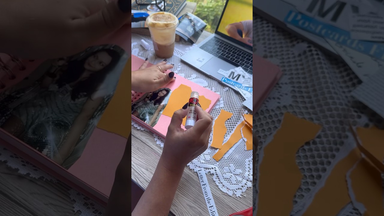 Make a scrapbook intro page with me! #scrapbooking #diy #scrapbookingprocess