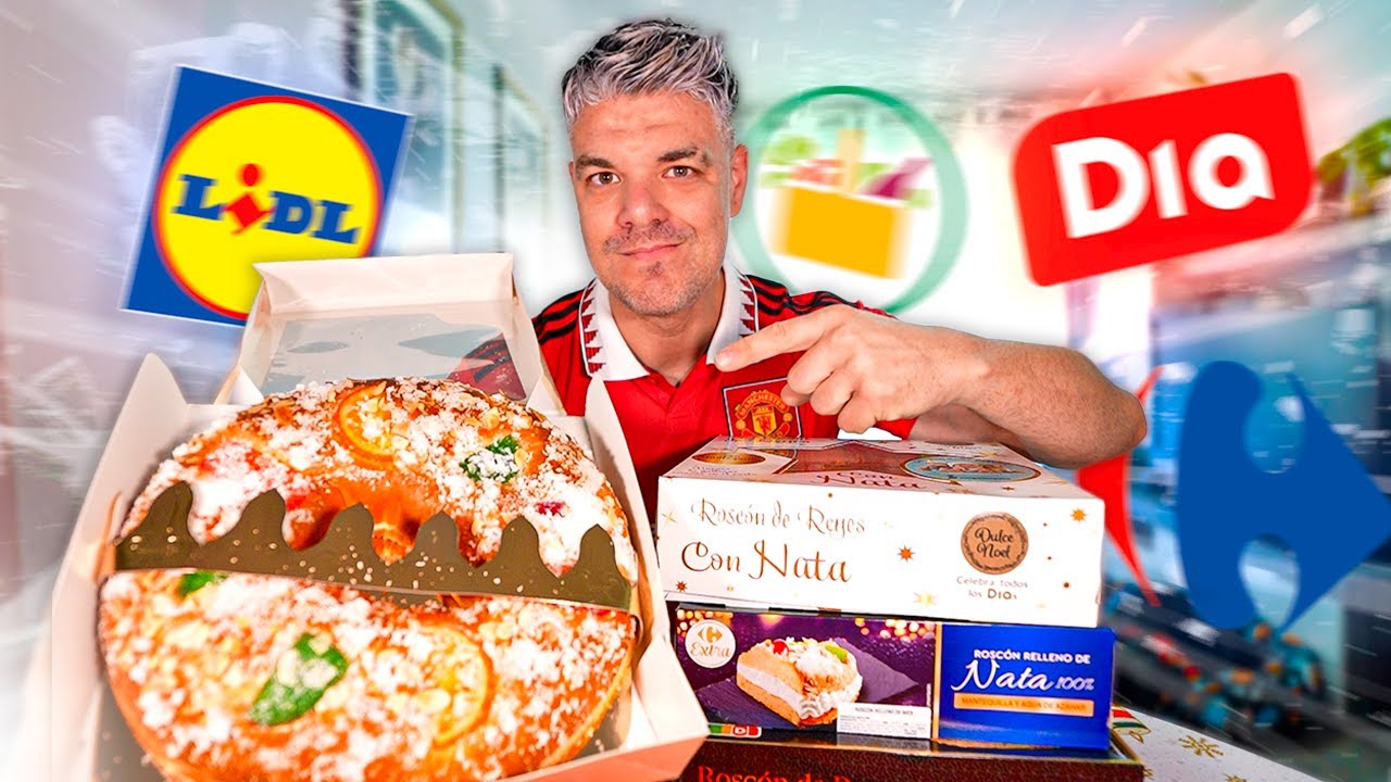 PROBANDO TODOS LOS ROSCONES CONGELADOS de SUPERMERCADO Vs EL MÁS VIRAL🎄