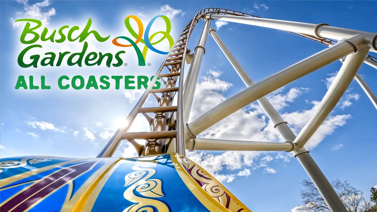 ALL Busch Gardens Williamsburg Roller Coasters [2022 INCLUDES PANTHEON]