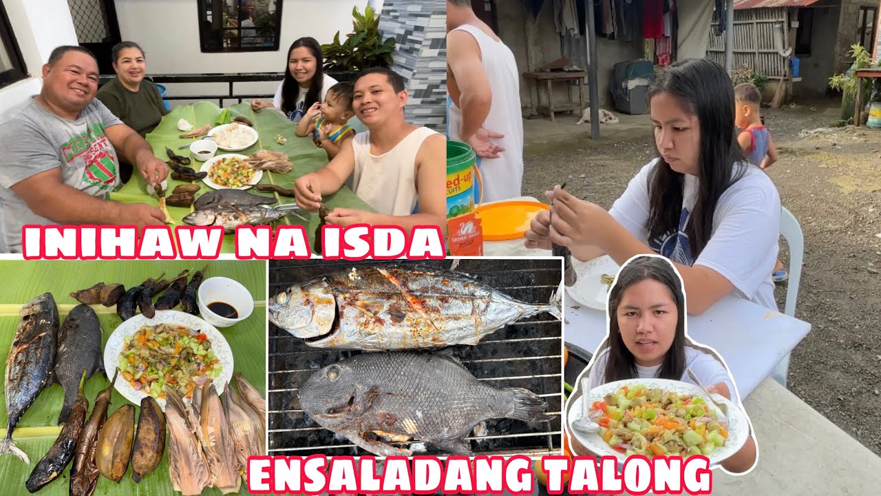 INIHAW NA PAKOY AT TULINGAN + ENSALADANG TALONG PARA SA HAPUNAN 