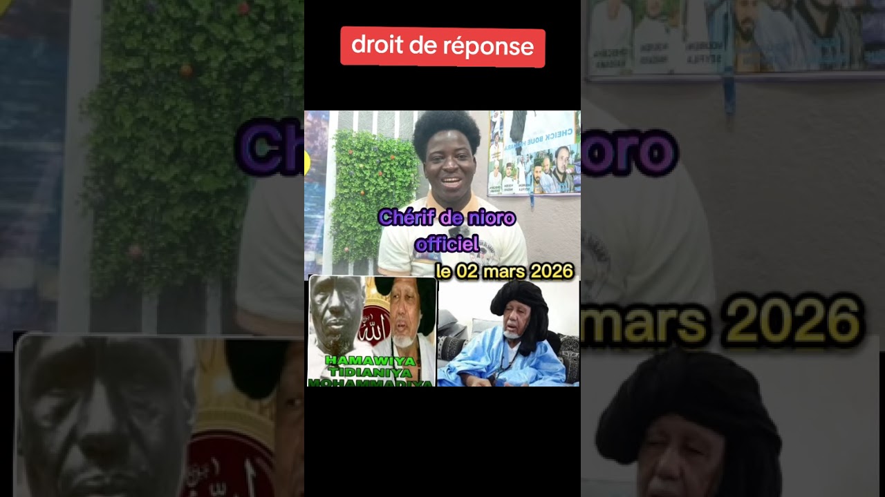 Droit de réponse sur la prière de vendredi précisément  pour chérif bouyé Haïdara