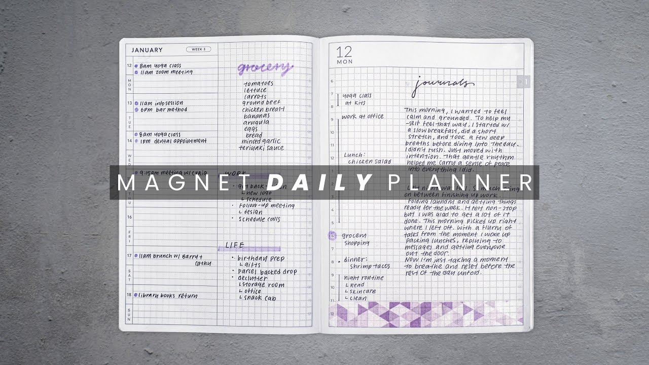 How to use the 2026 MAGNET Daily Planner