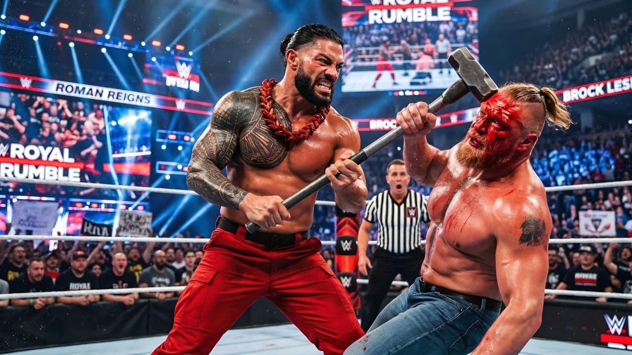 DREAM MATCH – Brock Lesnar vs Roman Reigns – Royal Rumble (March 10, 2026) 🏟️🔥  #romanreigns